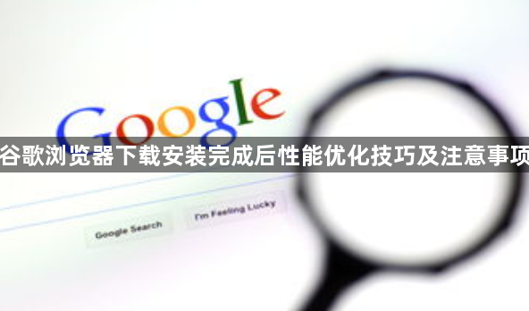谷歌浏览器下载安装完成后性能优化技巧及注意事项1