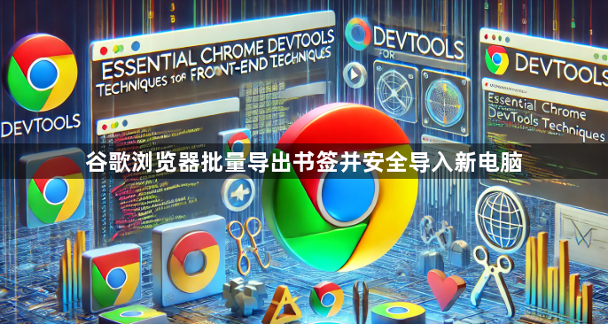 谷歌浏览器批量导出书签并安全导入新电脑1