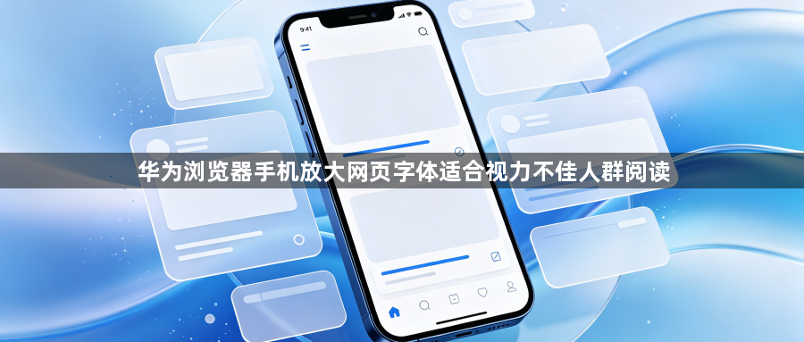 华为浏览器手机放大网页字体适合视力不佳人群阅读1