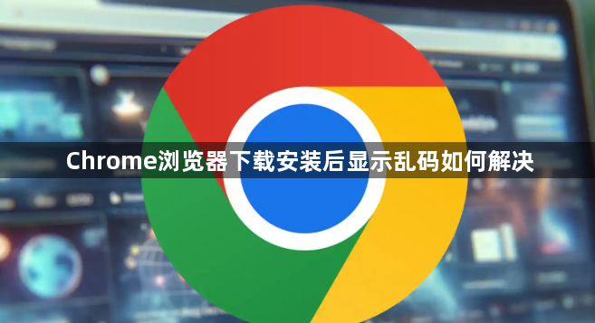 Chrome浏览器下载安装后显示乱码如何解决1