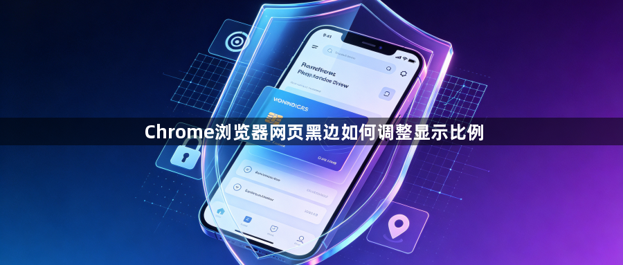 Chrome浏览器网页黑边如何调整显示比例1