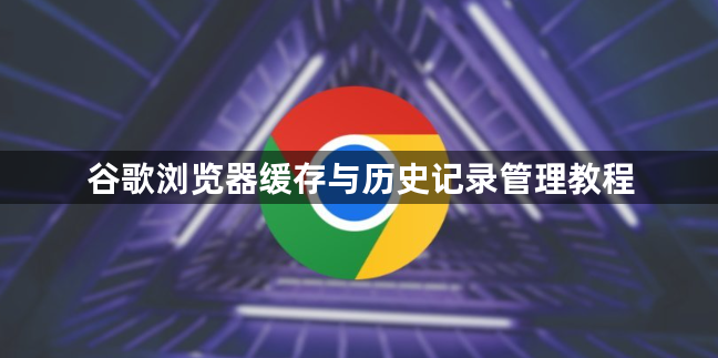谷歌浏览器缓存与历史记录管理教程1