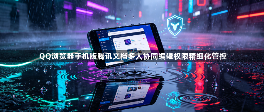 QQ浏览器手机版腾讯文档多人协同编辑权限精细化管控1