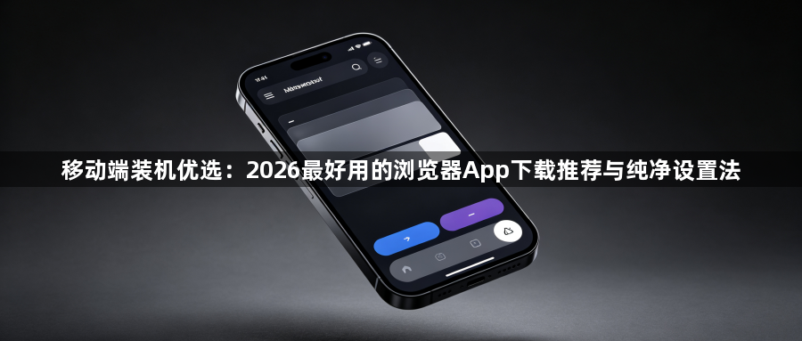 移动端装机优选：2026最好用的浏览器App下载推荐与纯净设置法1