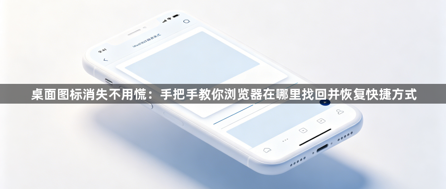 桌面图标消失不用慌：手把手教你浏览器在哪里找回并恢复快捷方式1