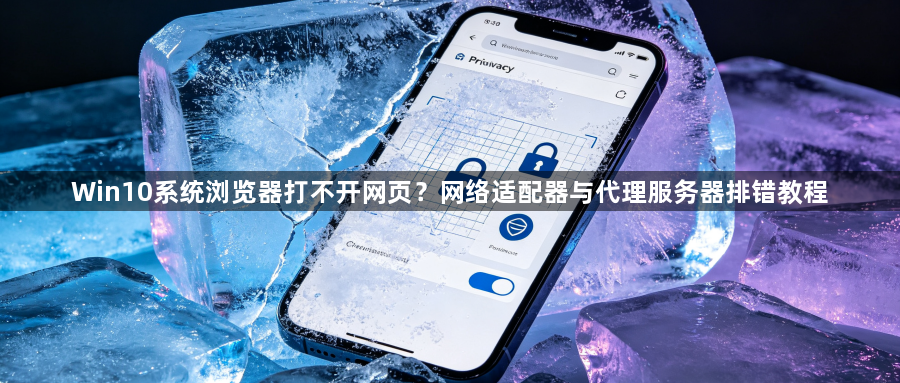 Win10系统浏览器打不开网页？网络适配器与代理服务器排错教程1