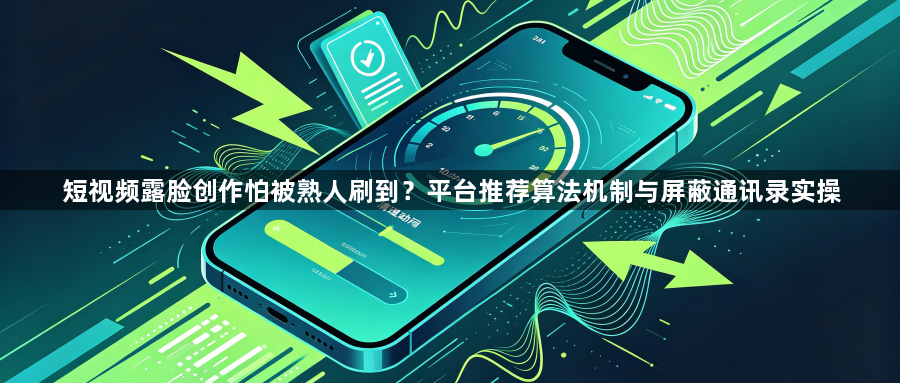 短视频露脸创作怕被熟人刷到？平台推荐算法机制与屏蔽通讯录实操1