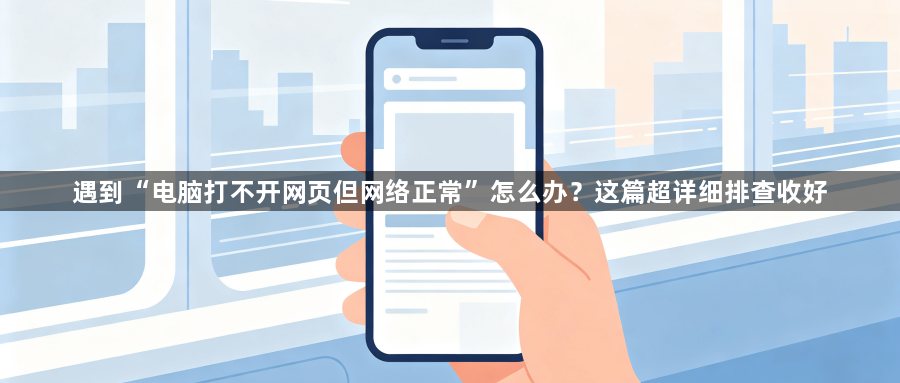 遇到“电脑打不开网页但网络正常”怎么办？这篇超详细排查收好1