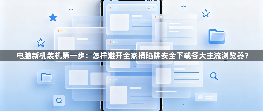 电脑新机装机第一步：怎样避开全家桶陷阱安全下载各大主流浏览器？1