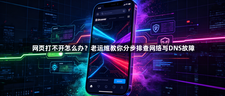 网页打不开怎么办？老运维教你分步排查网络与DNS故障1