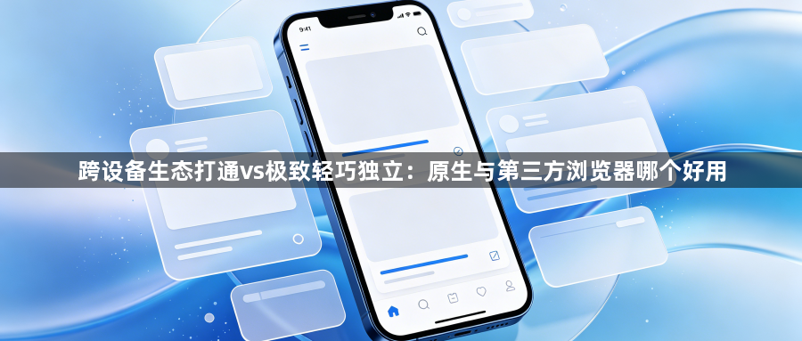 跨设备生态打通vs极致轻巧独立：原生与第三方浏览器哪个好用1