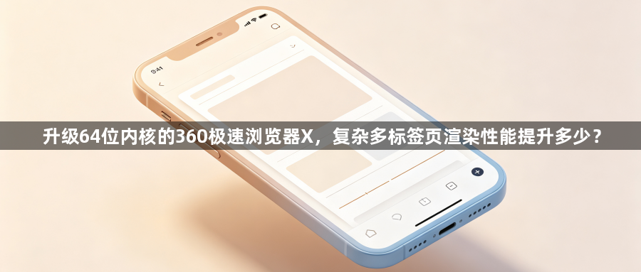升级64位内核的360极速浏览器X，复杂多标签页渲染性能提升多少？1