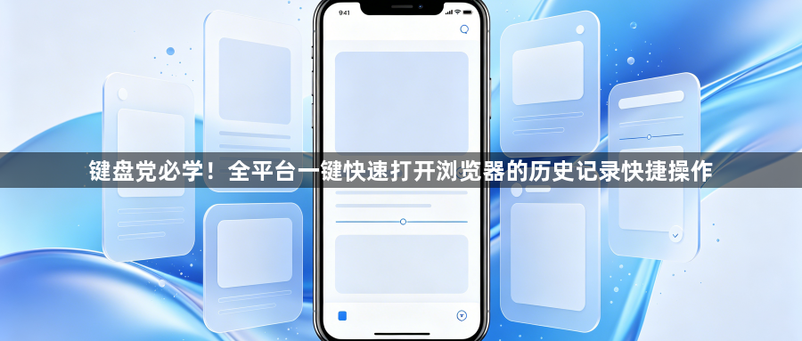 键盘党必学！全平台一键快速打开浏览器的历史记录快捷操作1