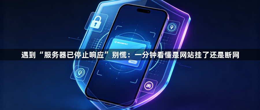 遇到“服务器已停止响应”别慌：一分钟看懂是网站挂了还是断网1