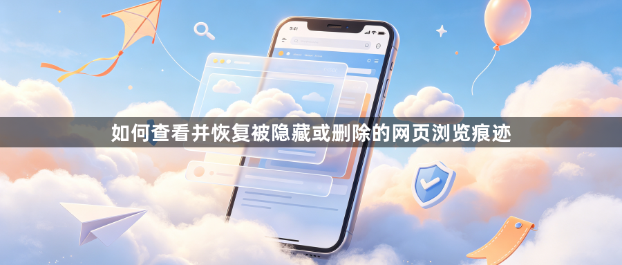 如何查看并恢复被隐藏或删除的网页浏览痕迹1