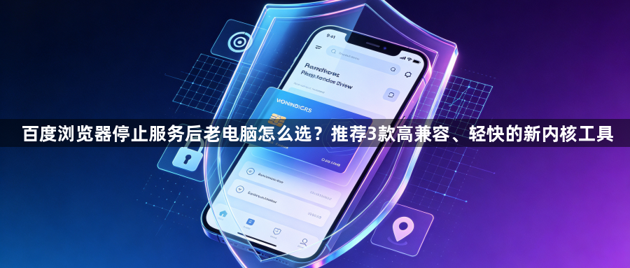 百度浏览器停止服务后老电脑怎么选？推荐3款高兼容、轻快的新内核工具1